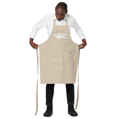 Spitballers Organic cotton apron (white logo)