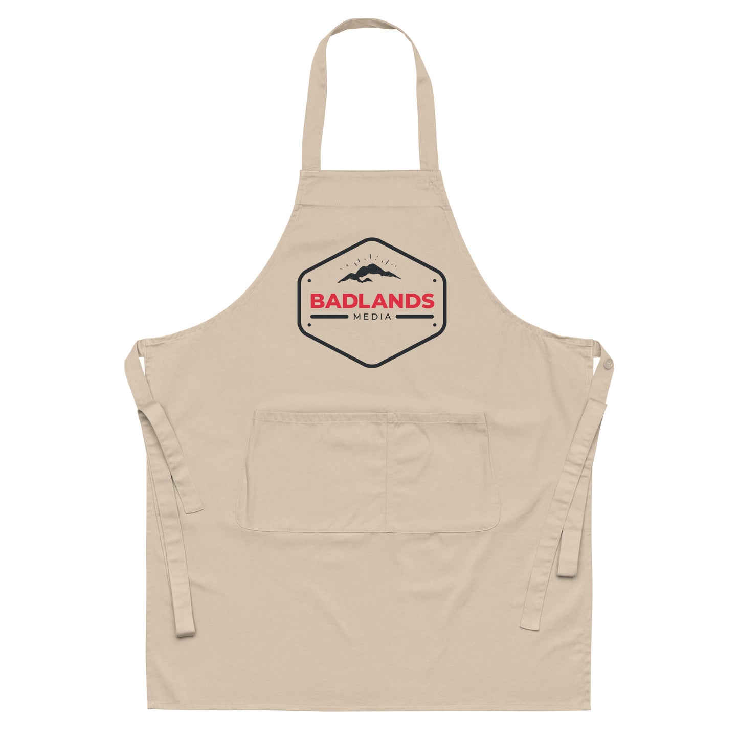 Badlands Organic cotton apron in naturtal