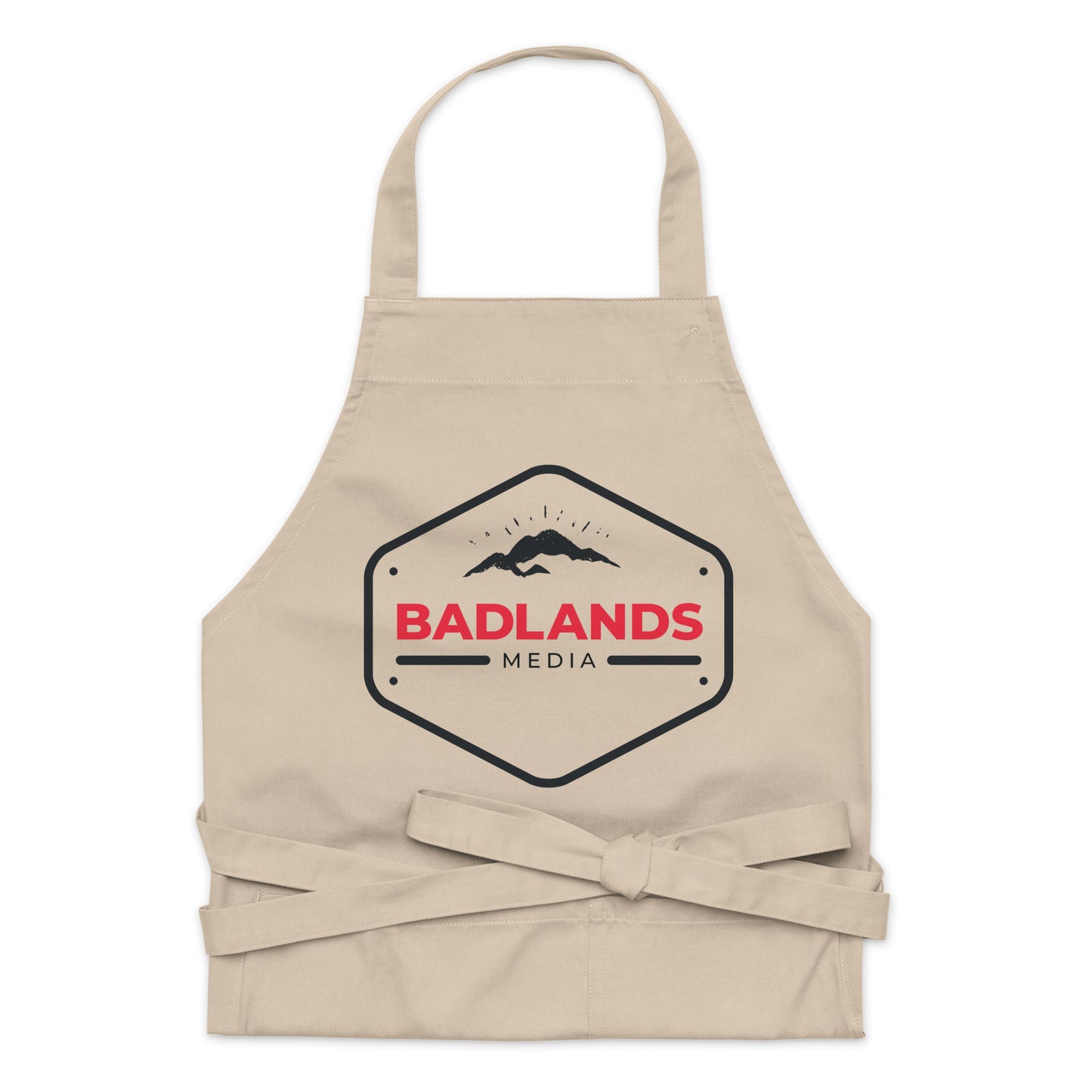 Badlands Organic cotton apron in naturtal