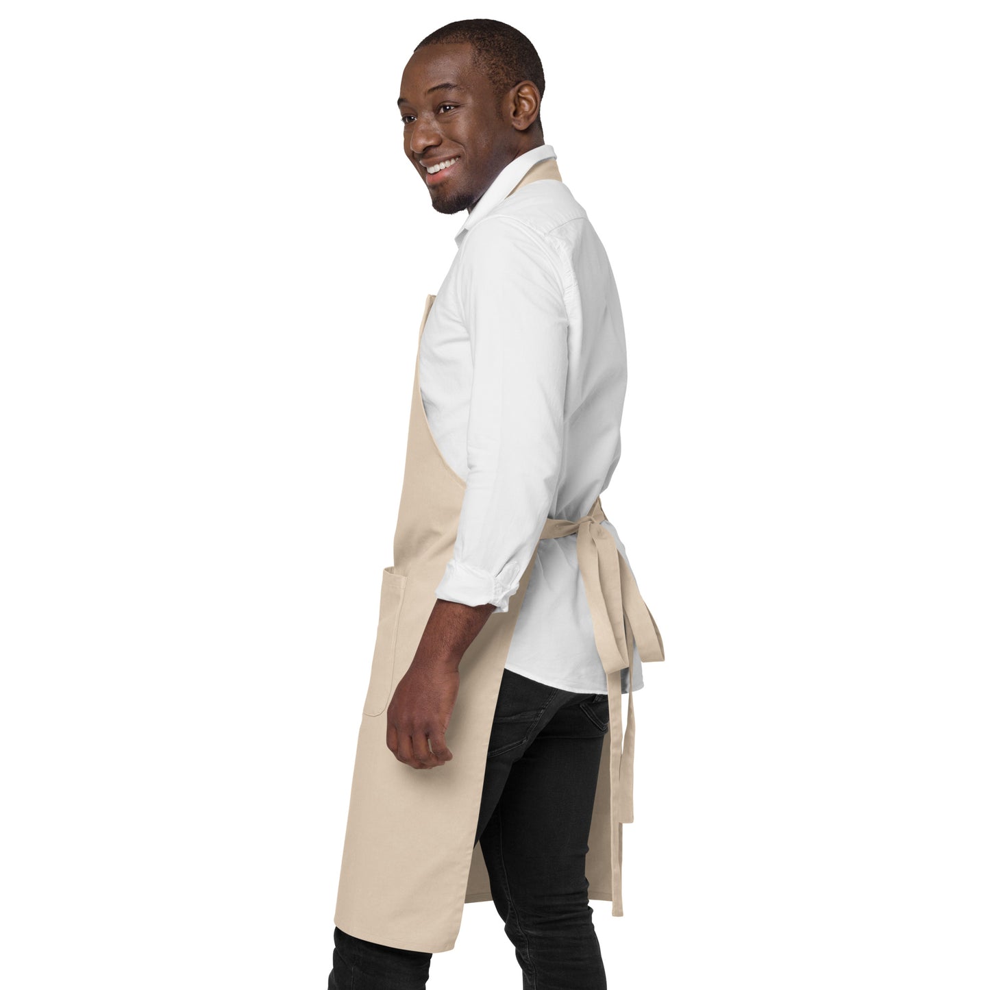 Badlands Organic cotton apron in naturtal