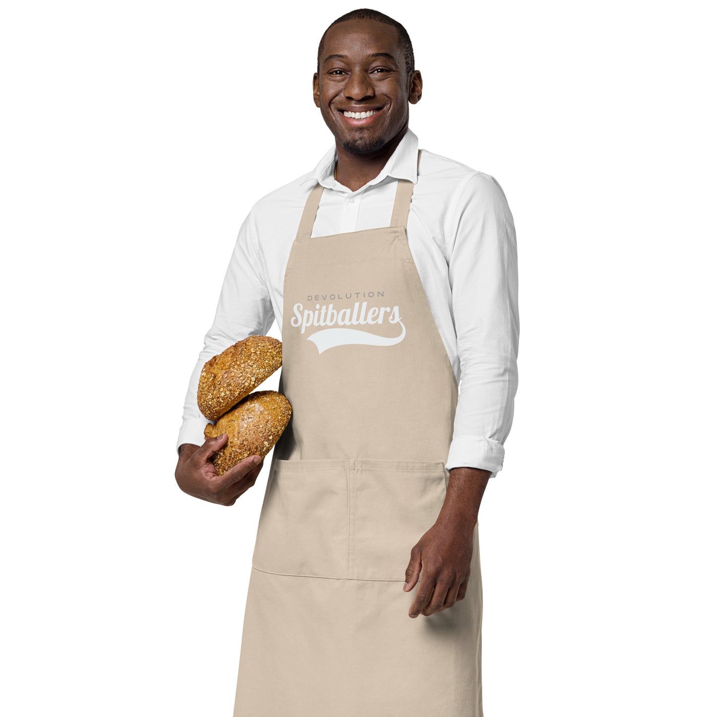 Spitballers Organic cotton apron (white logo)