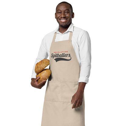 Spitballers Organic cotton apron (dark logo)