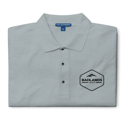 Badlands Men's Premium Polo (black logo)