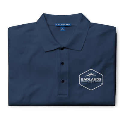 Badlands Men's Premium Polo (white logo)