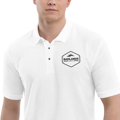 Badlands Men's Premium Polo (black logo)