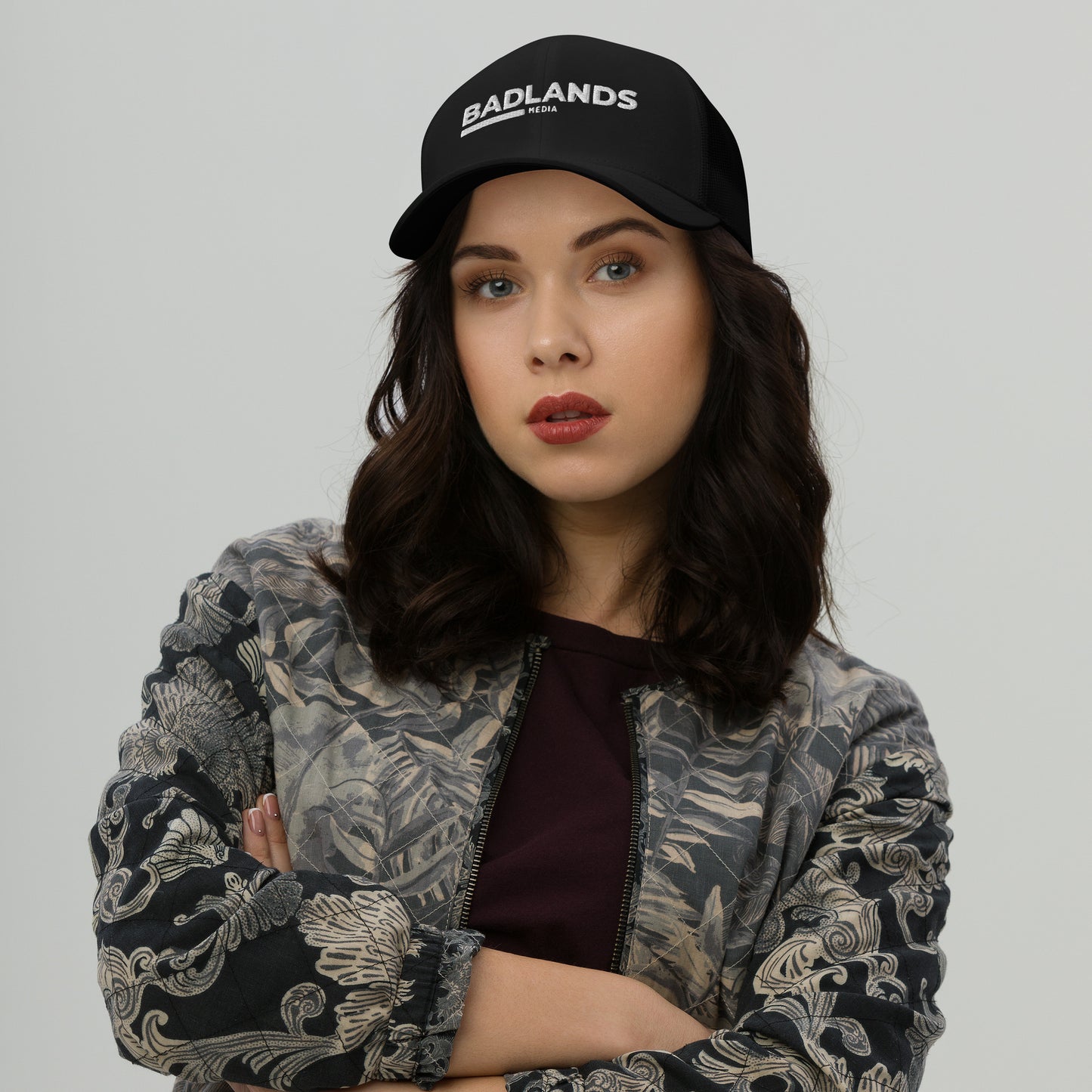 Badlands Trucker Cap with white logo