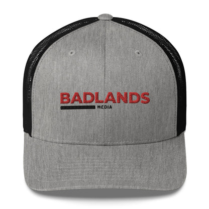 Badlands Trucker Cap with red/blk logo