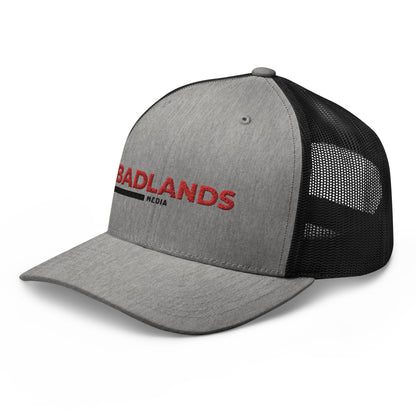 Badlands Trucker Cap with red/blk logo