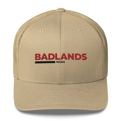 Badlands Trucker Cap with red/blk logo