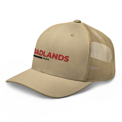 Badlands Trucker Cap with red/blk logo