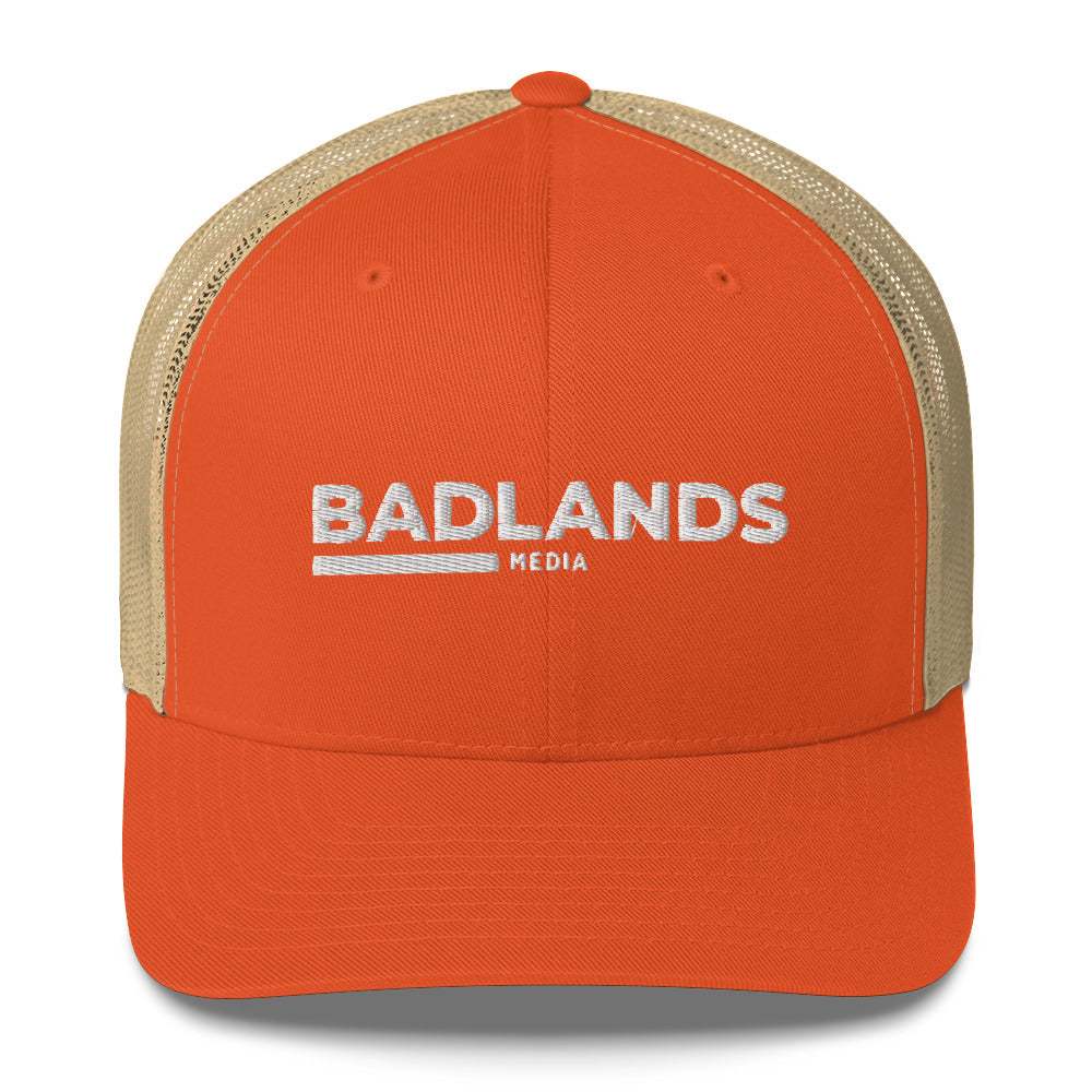 Badlands Trucker Cap with white logo