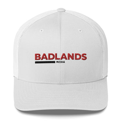 Badlands Trucker Cap with red/blk logo