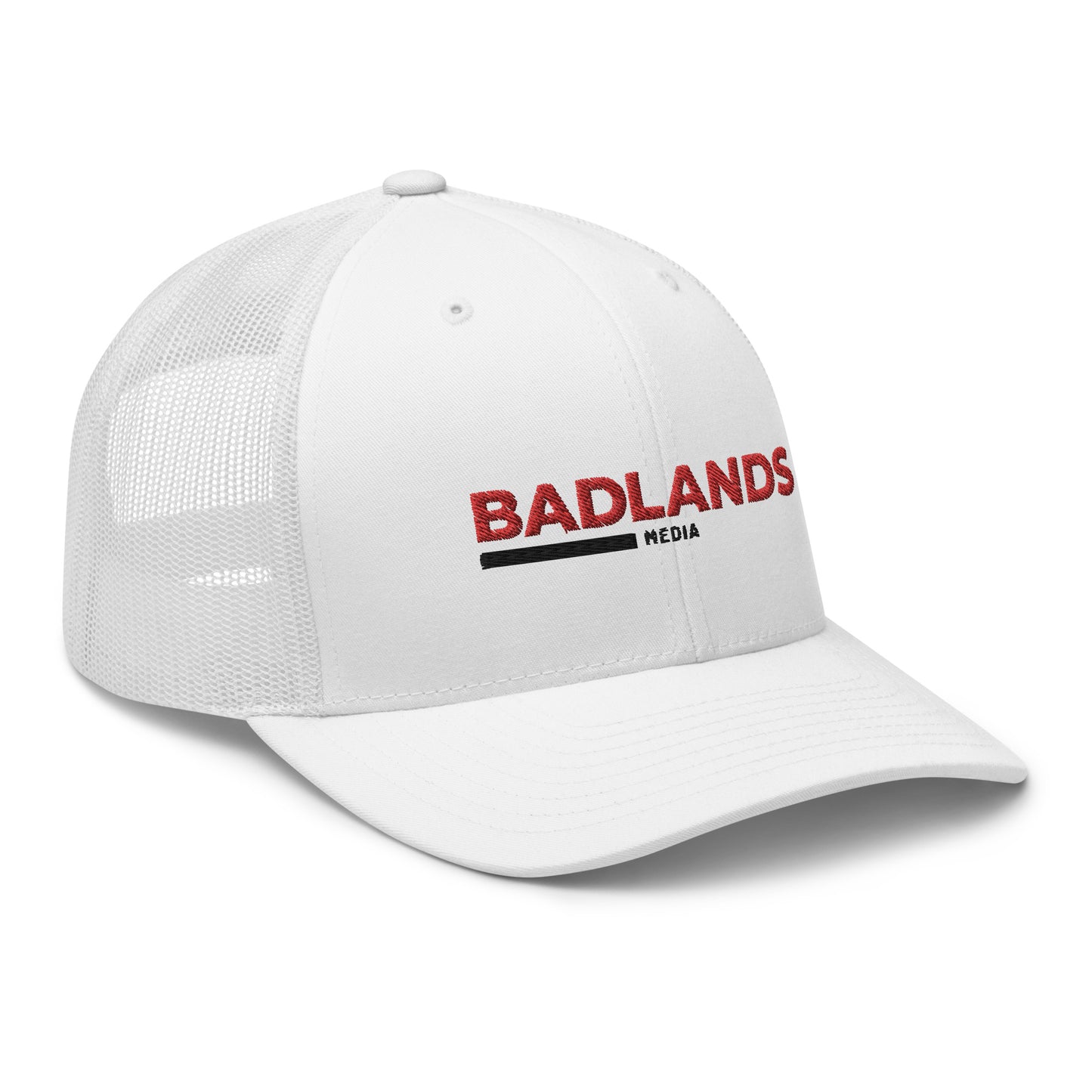 Badlands Trucker Cap with red/blk logo