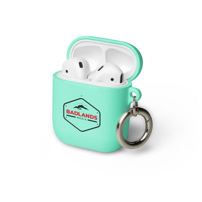 Badlands Rubber Case for AirPods® (red/blk logo)