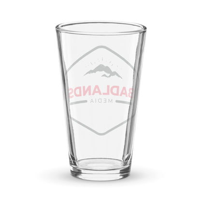 Badlands Shaker Pint Glass