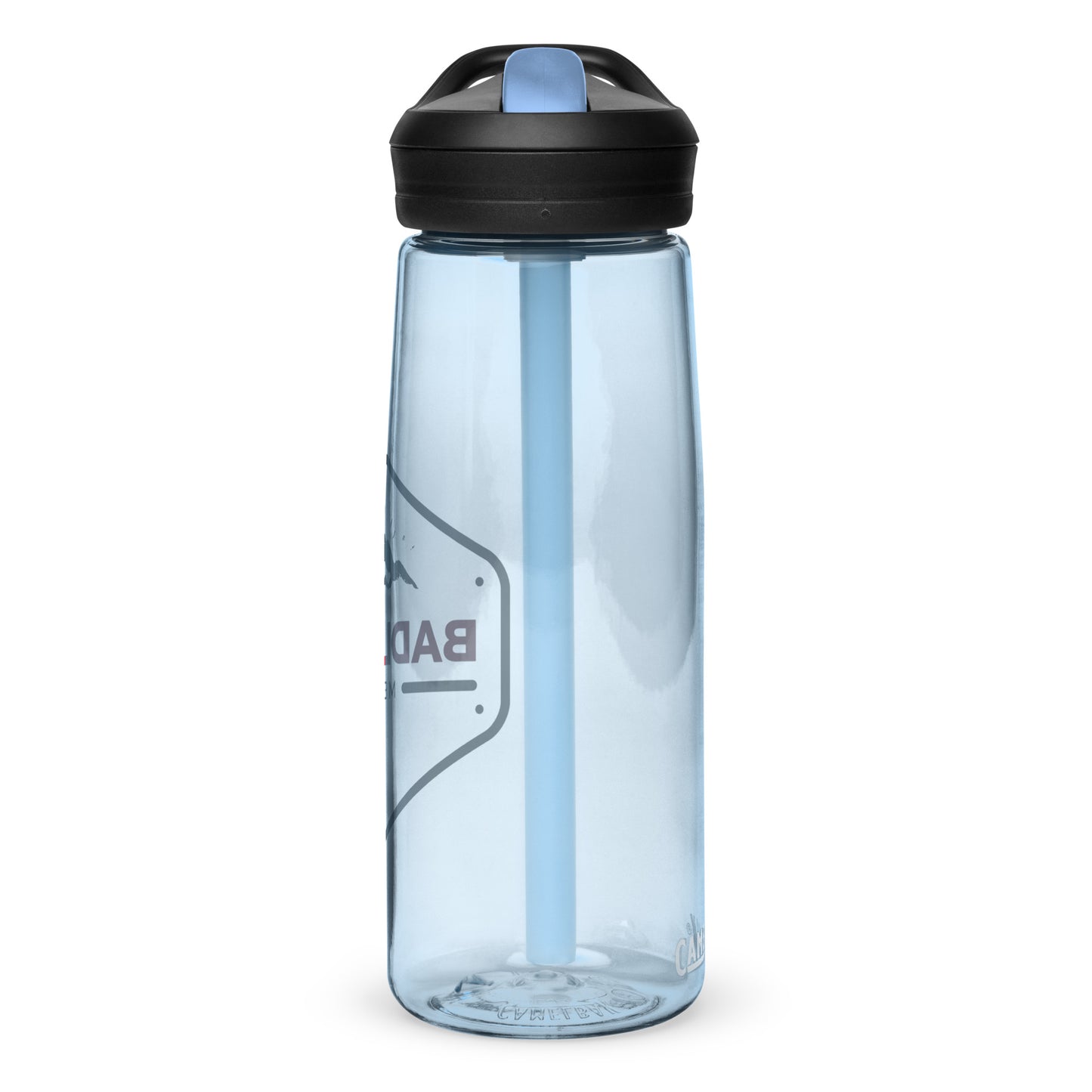 Badlands Sports Water Bottle (red/blk logo)