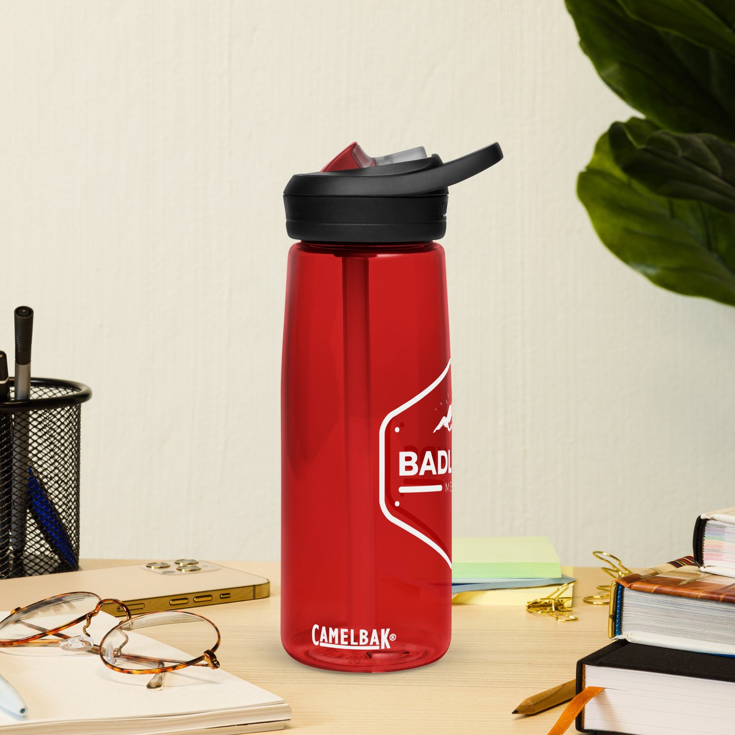 Badlands Sports Water Bottle (white logo)