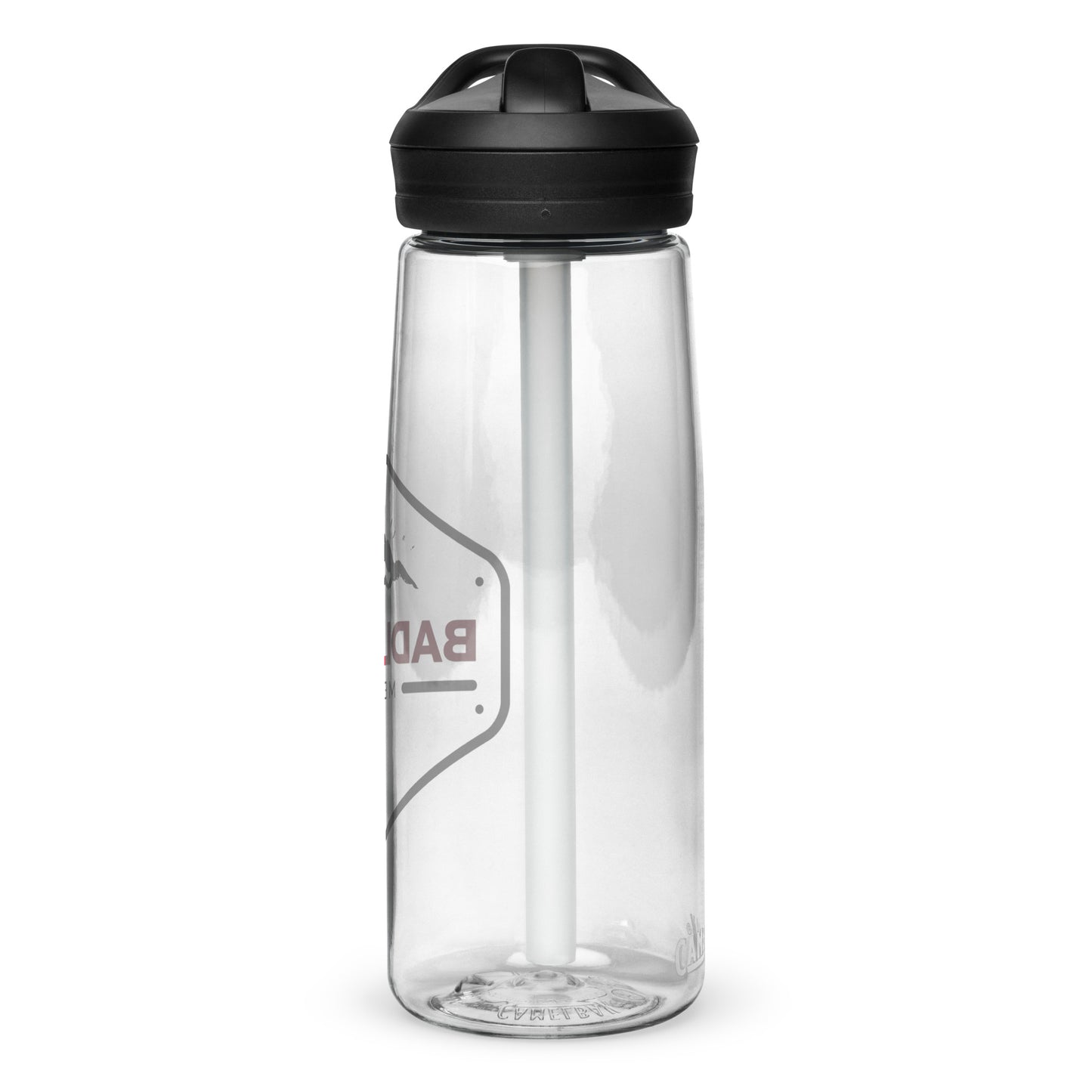 Badlands Sports Water Bottle (red/blk logo)