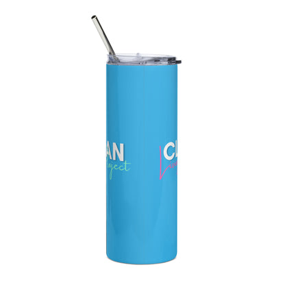 The Clean Living Project Stainless Steel Tumbler (electric blue)