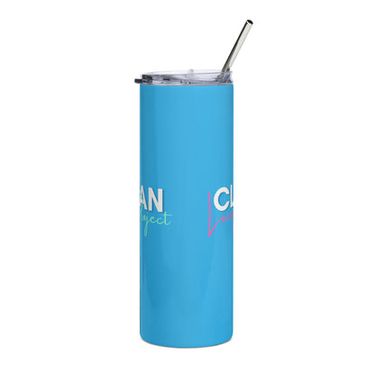 The Clean Living Project Stainless Steel Tumbler (electric blue)