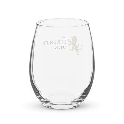 The Liberty Den Stemless Wine Glass