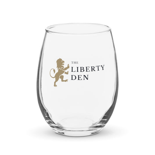 The Liberty Den Stemless Wine Glass