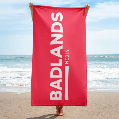 Badlands Beach or Bath Towel in strawberry