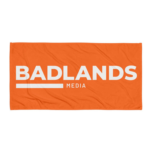 Badlands Beach or Bath Towel in tangerine