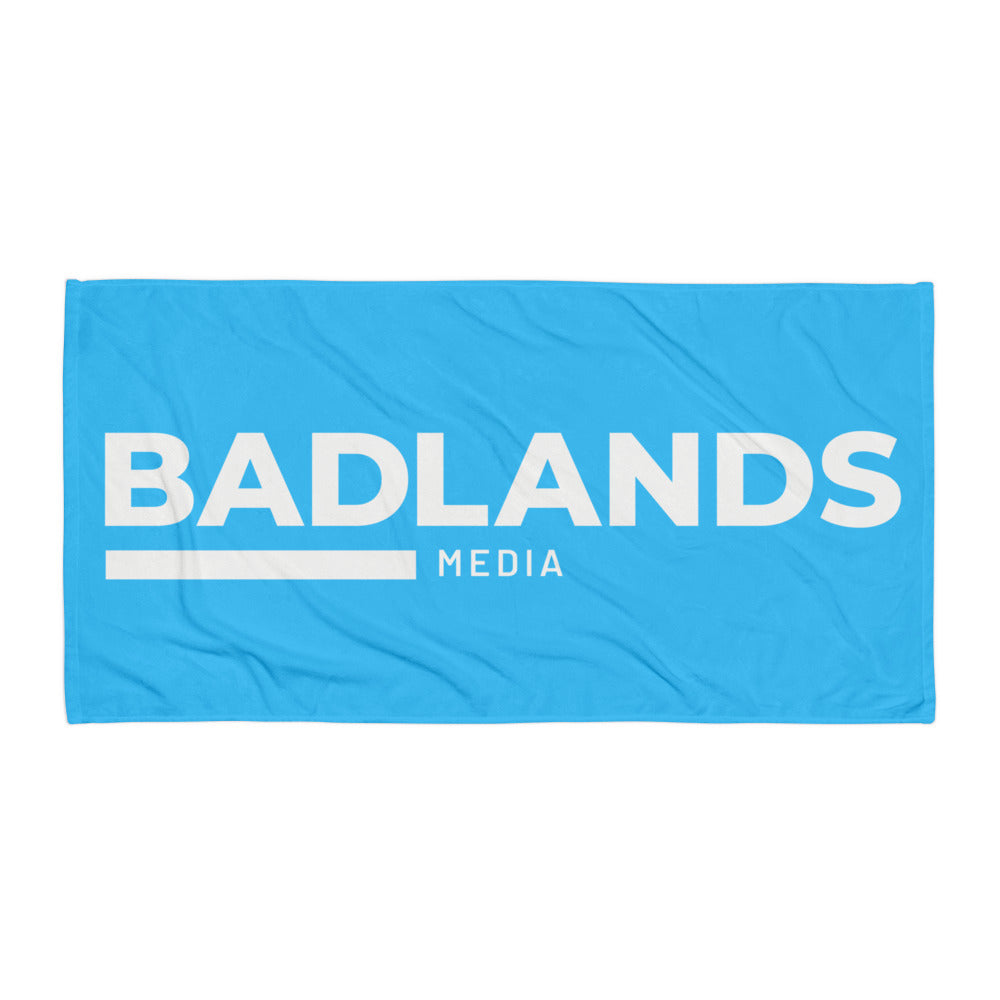 Badlands Beach or Bath Towel in electric blue