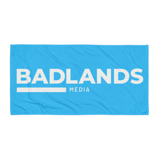 Badlands Beach or Bath Towel in electric blue