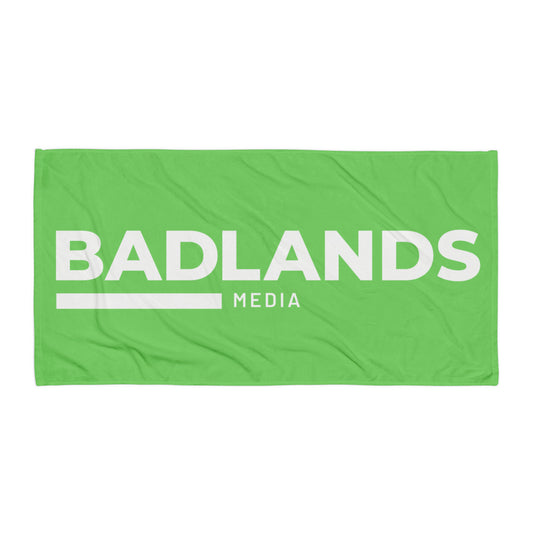Badlands Beach or Bath Towel in lime