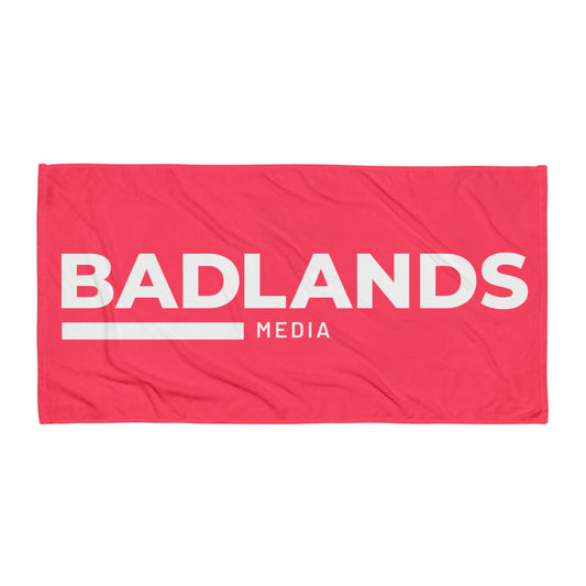 Badlands Beach or Bath Towel in strawberry