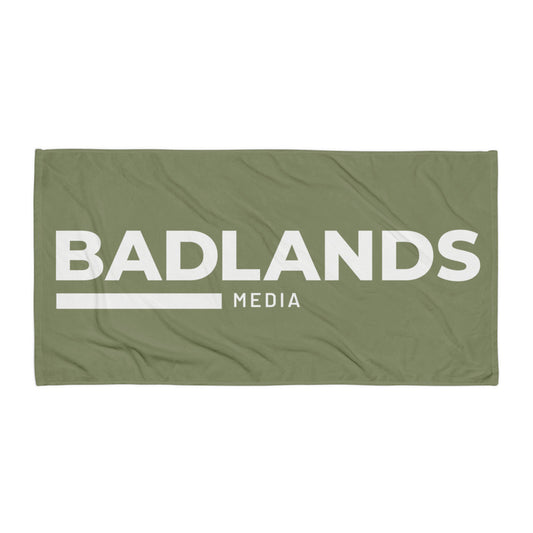 Badlands Beach or Bath Towel in olive