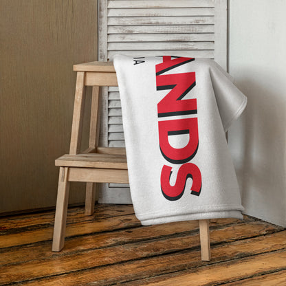 Badlands Beach or Bath Towel in white