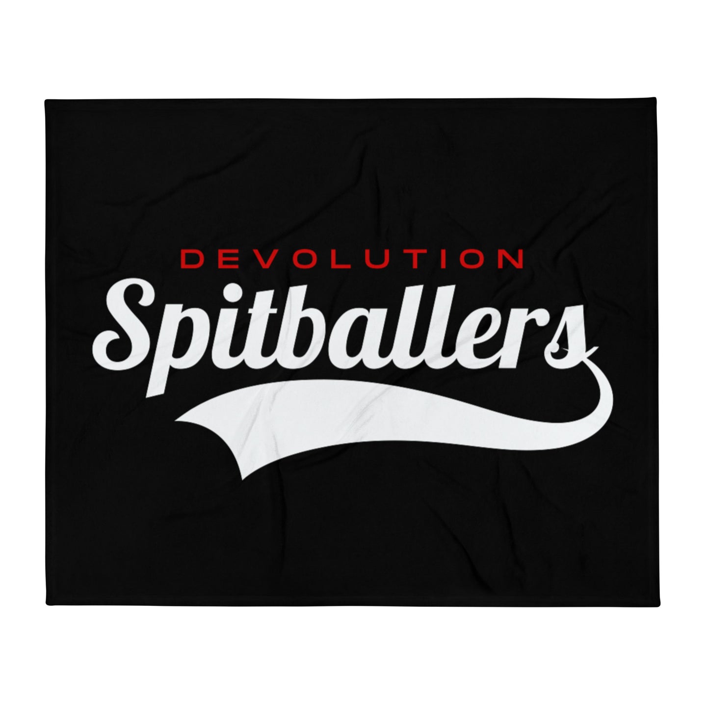 Spitballers Throw Blanket (black)