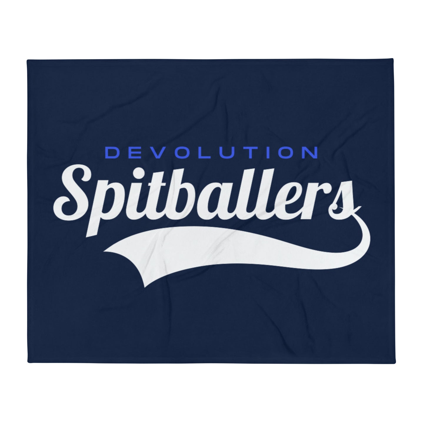 Spitballers Throw Blanket (blue)