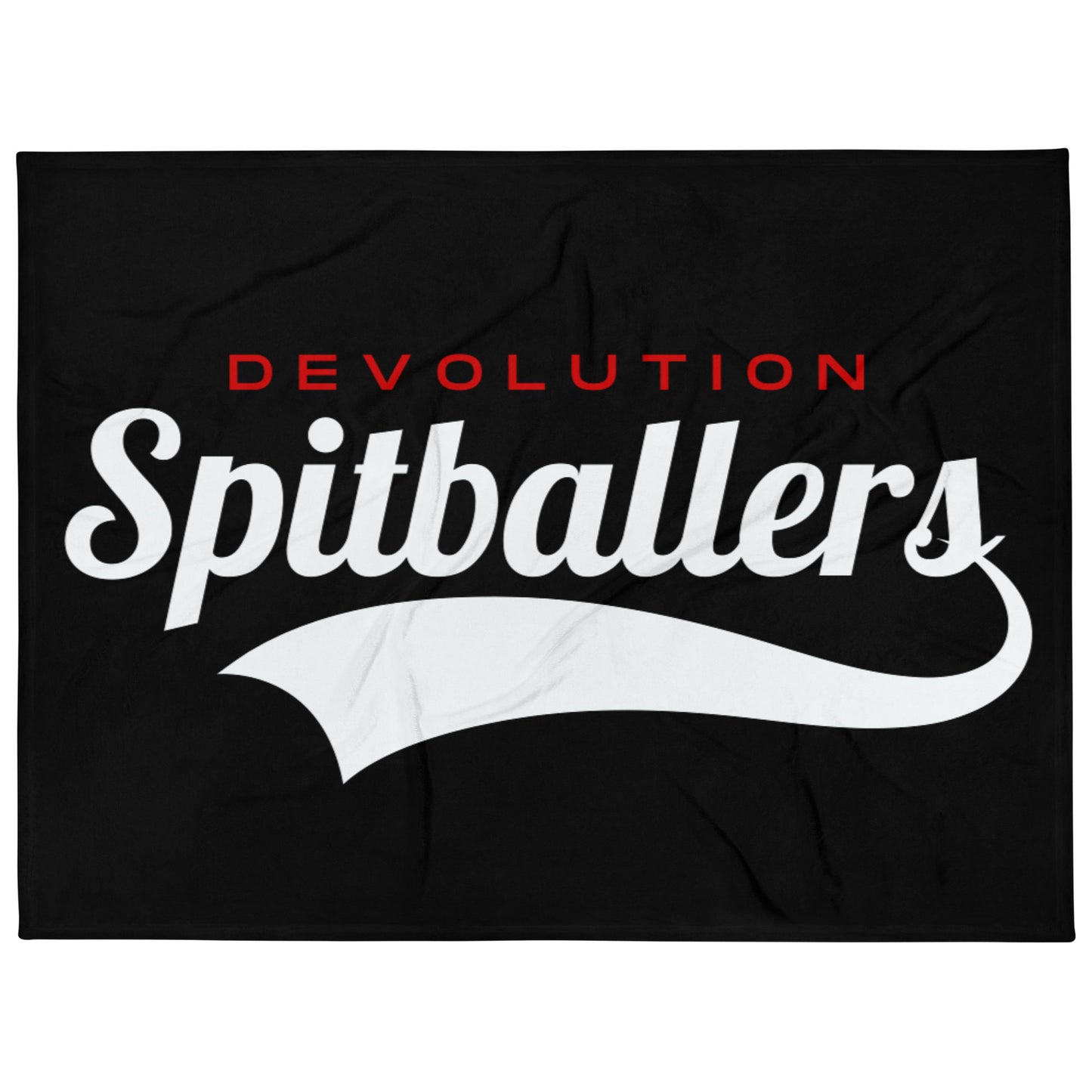 Spitballers Throw Blanket (black)