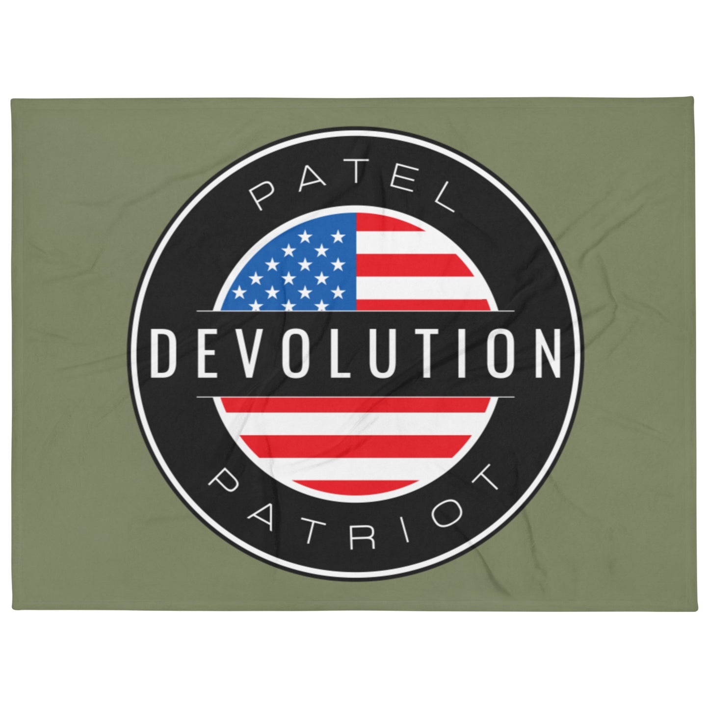 Devolution Circle Throw Blanket (army)