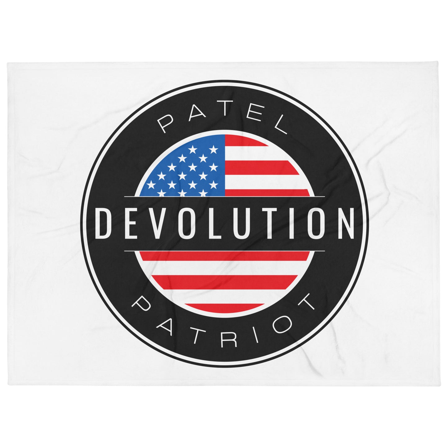 Devolution Circle Throw Blanket (white)