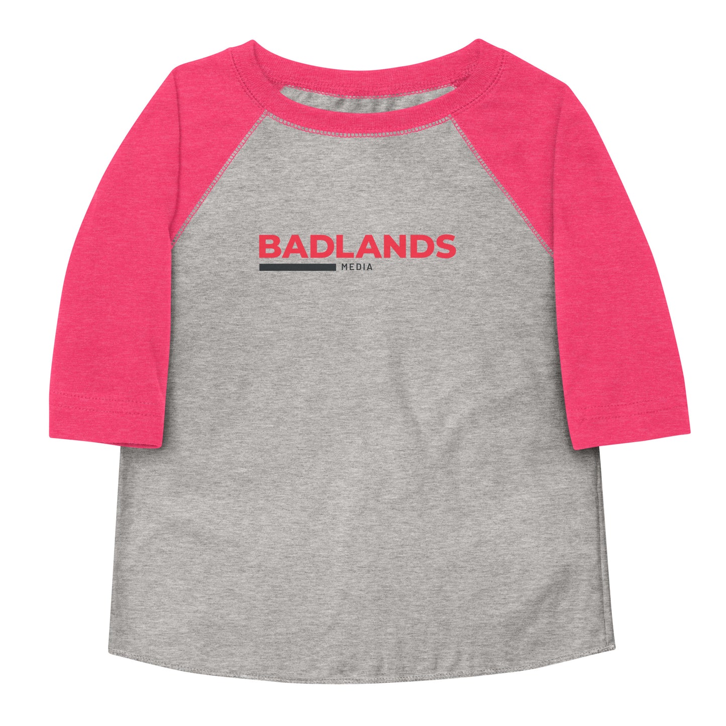 Badlands Toddler Baseball Shirt (red/blk logo)