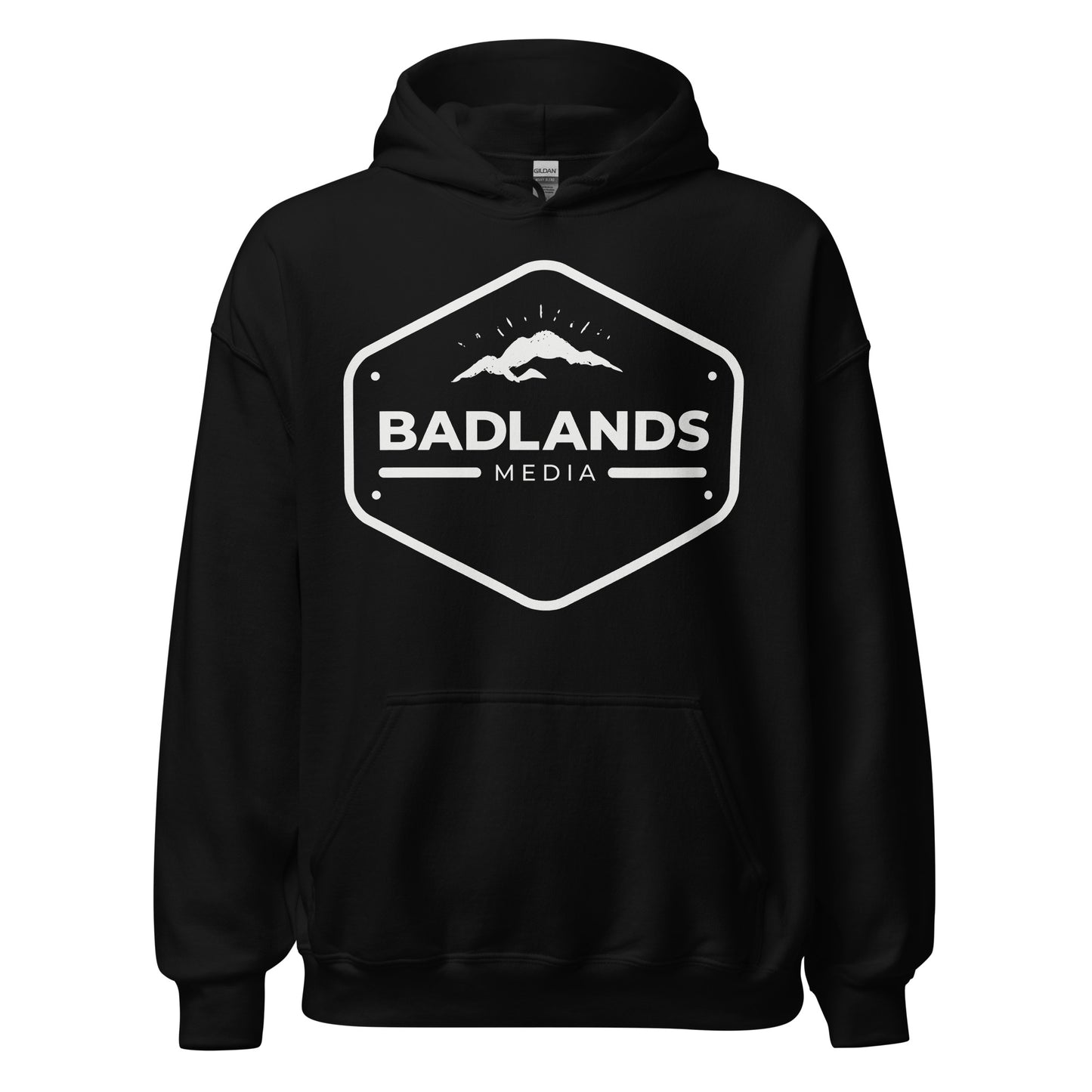 Badlands Hexagon Unisex Hoodie with white logo