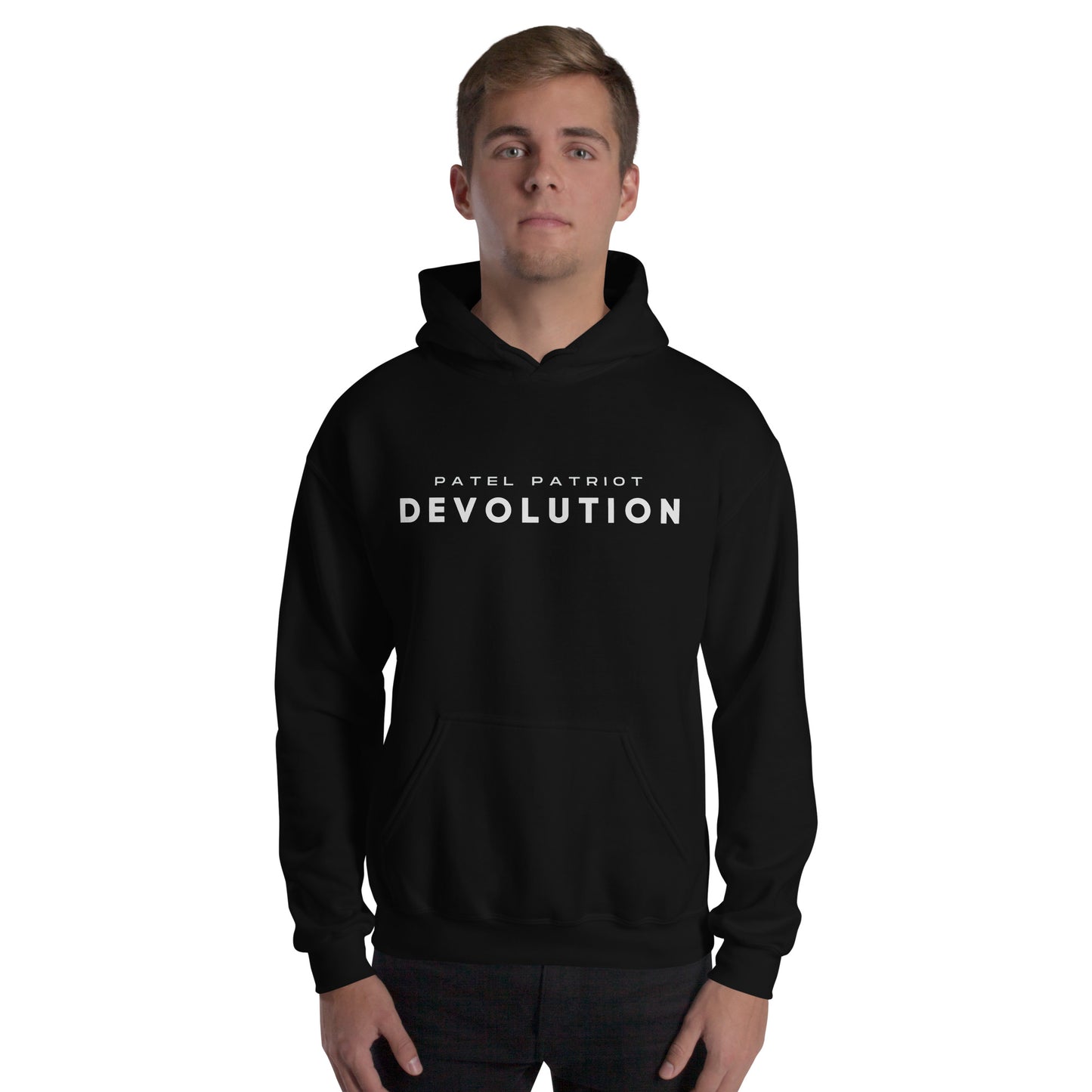 Devolution Unisex Hoodie (white logo)