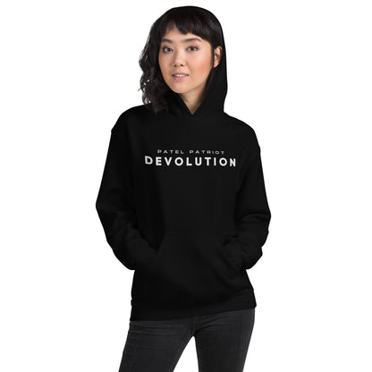 Devolution Unisex Hoodie (white logo)