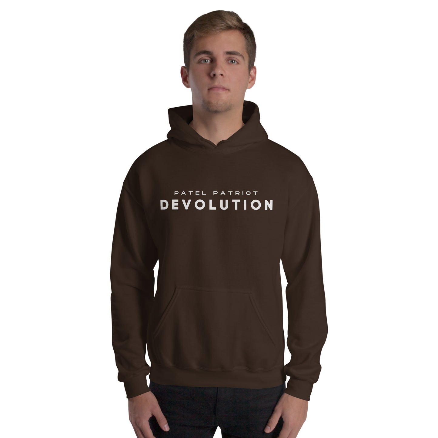 Devolution Unisex Hoodie (white logo)