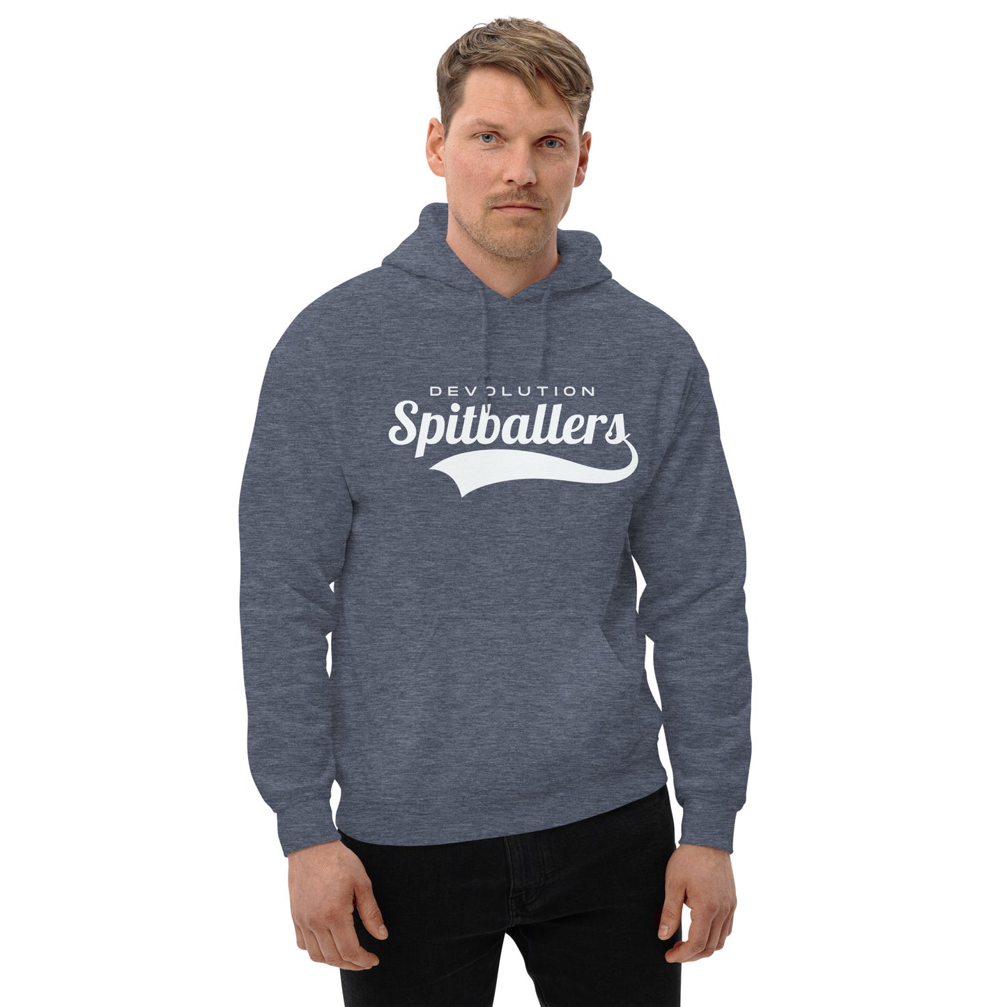 Spitballers Unisex Hoodie (white logo)