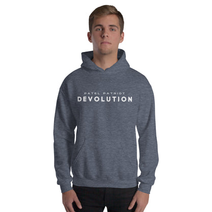 Devolution Unisex Hoodie (white logo)