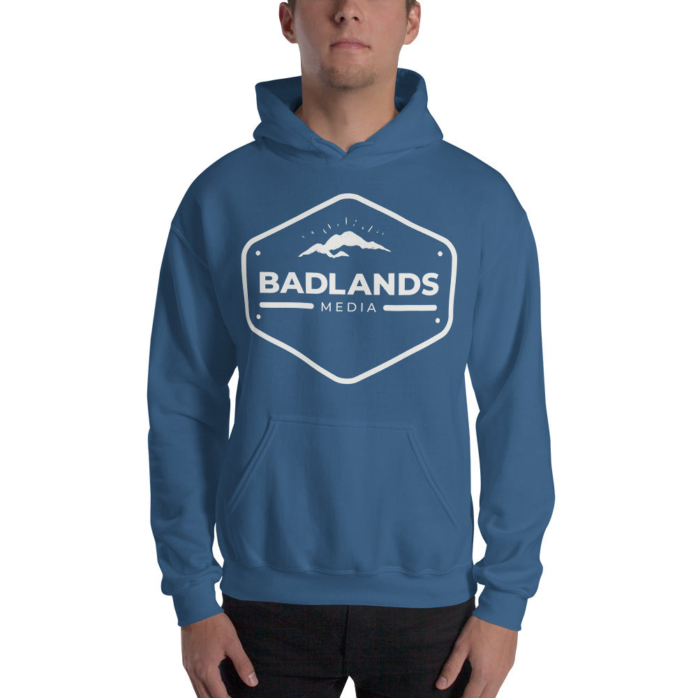Badlands Hexagon Unisex Hoodie with white logo