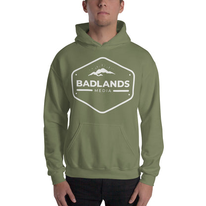 Badlands Hexagon Unisex Hoodie with white logo