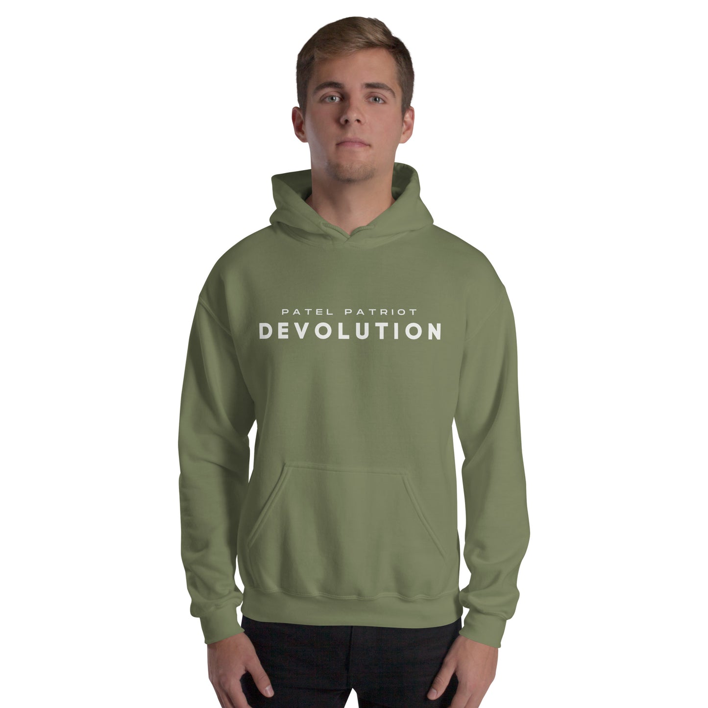 Devolution Unisex Hoodie (white logo)