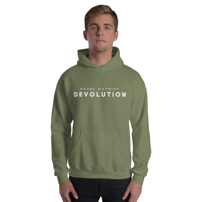 Devolution Unisex Hoodie (white logo)